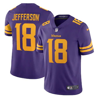 mens nike justin jefferson purple minnesota vikings alterna